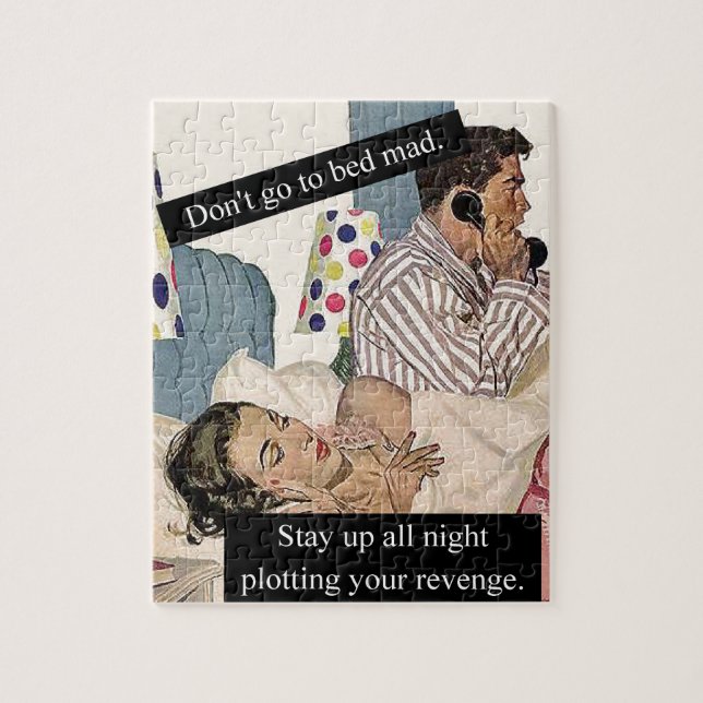 Gå inte till Bed Mad Pussel (Vertikal)