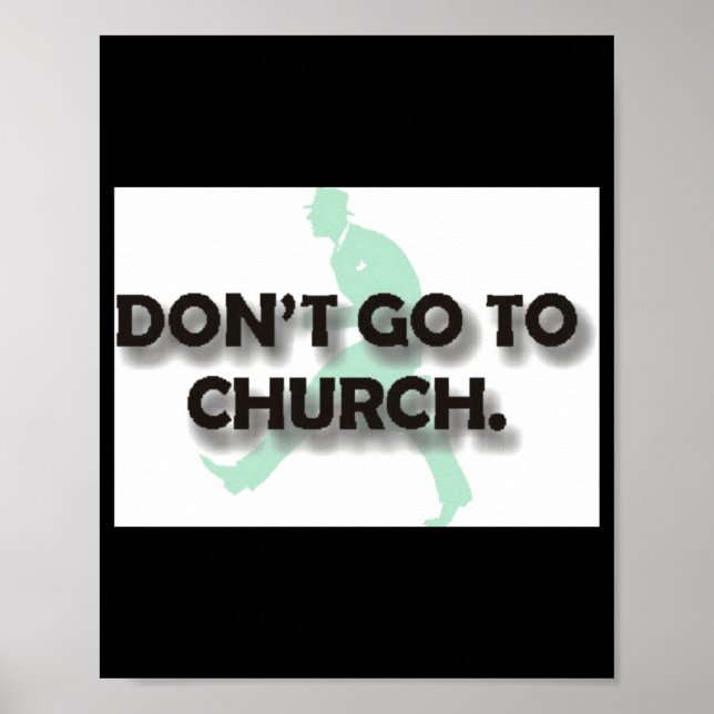 Gå inte till kyrkan poster (Framsidan)