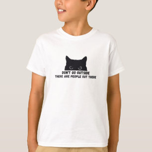 Gå inte utanför där ute finns folk där ute t shirt