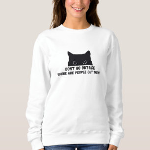 Gå inte utanför där ute finns folk där ute t shirt