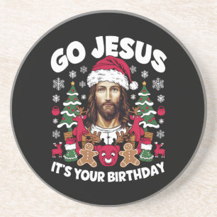 Gå Jesus det är din födelsedag ful jultröja Underlägg