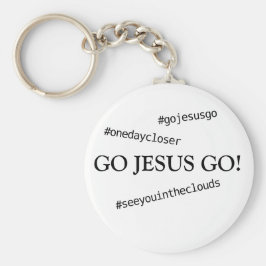 GÅ JESUS GO! #gojesusgo-nyckelkedja Nyckelring