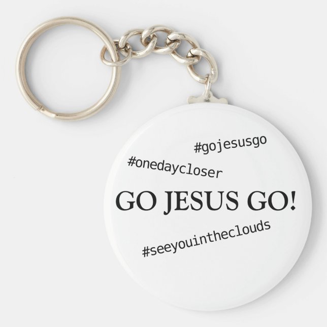 GÅ JESUS GO! #gojesusgo-nyckelkedja Nyckelring (Framsidan)