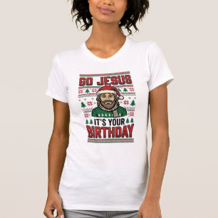 Gå Jesus jul födelsedag vintage skjorta T Shirt