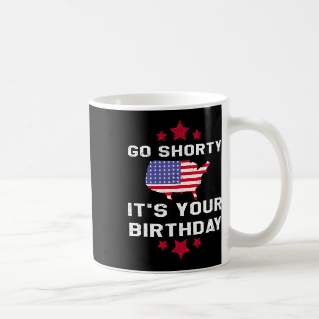 Gå kort på din födelsedag - 4 juli är oberoende kaffemugg (Höger)