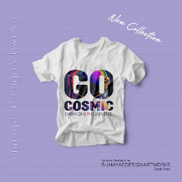 Gå Kosmiska Barn T Shirt