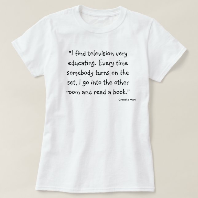 Gå läser en bokskjorta tee (Design framsida)