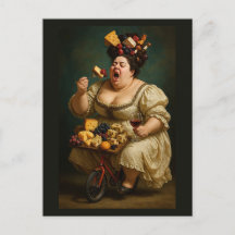 "Gå lätt, ät hårt" Surrealistiskt konstverk