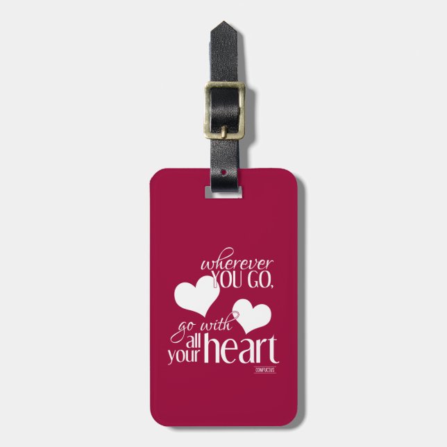 Gå med all din hjärta, Wherever du går, Bagagebricka (Vertikal Framsida)