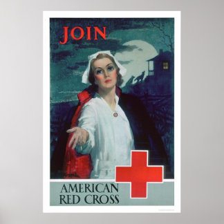 Gå med American Red Kor (US00307) Poster
