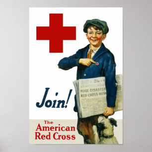 Gå med amerikanRöda koret Poster