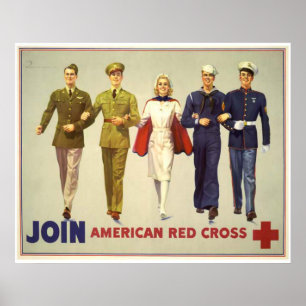Gå med - amerikanRöda koret Poster