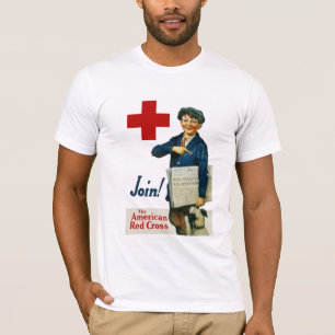 Gå med amerikanRöda koret T Shirt