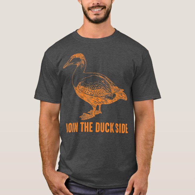 Gå med Anka Cute Humous Bird Jokes T Shirt (Framsida)