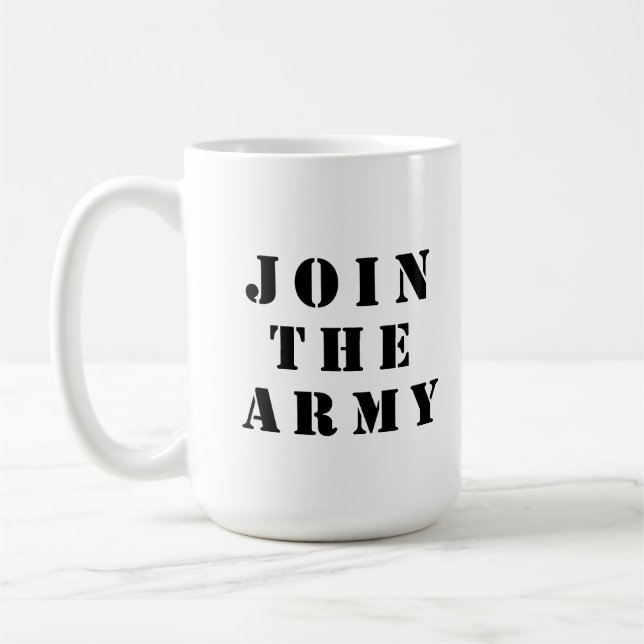 Gå med armén kaffemugg (Vänster)