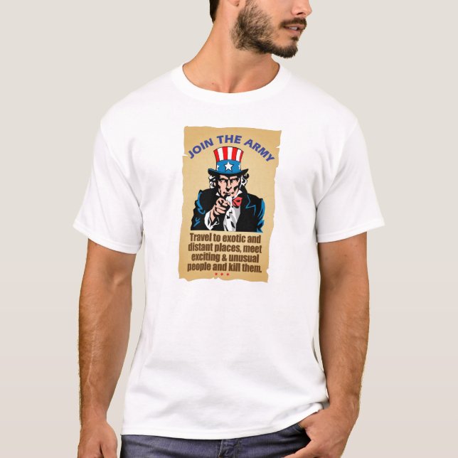 Gå med armén - Uncle Sam Tröja (Framsida)