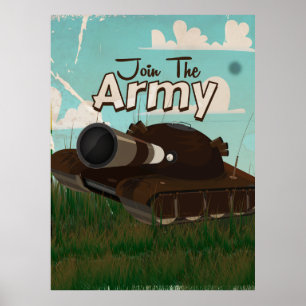 Gå med armén Vintage affisch