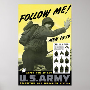 Gå med armén - WWII Poster