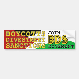 Gå med BDS-rörelsstöd Palestina Bildekal