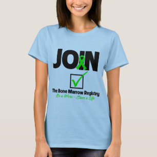 Gå med benmärgregistreringen - spara ett liv t shirt