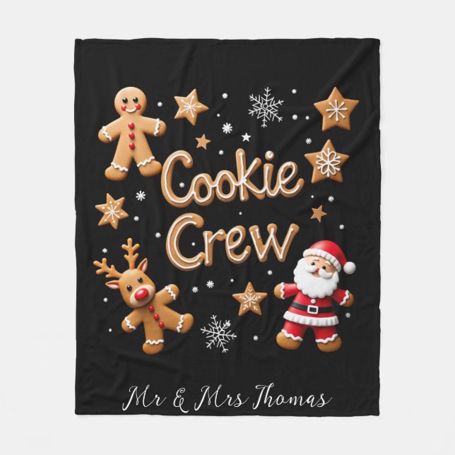 Gå med cookie Crew Din ultimata jul Fleecefilt (Framsidan)