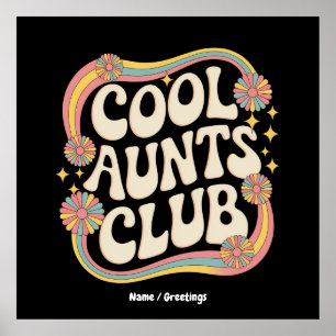 Gå med Coola Moster Klubb Funny Oversized Graphic Poster