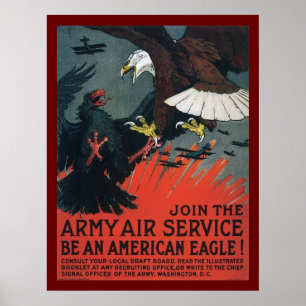 Gå med den tjänste- arméluften poster