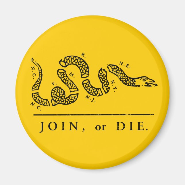 Gå med eller Die - Libertarian Magnet (Framsidan)