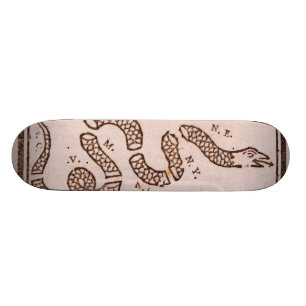 Gå med eller dö den ORIGINAL- Benjamin Franklin Skateboard Bräda 21,5 Cm