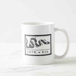 Gå med eller dö tecknaden, 1754 kaffemugg