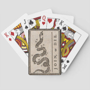 Gå med eller döva politisk Tecknad av Benjamin Fra Casinokort