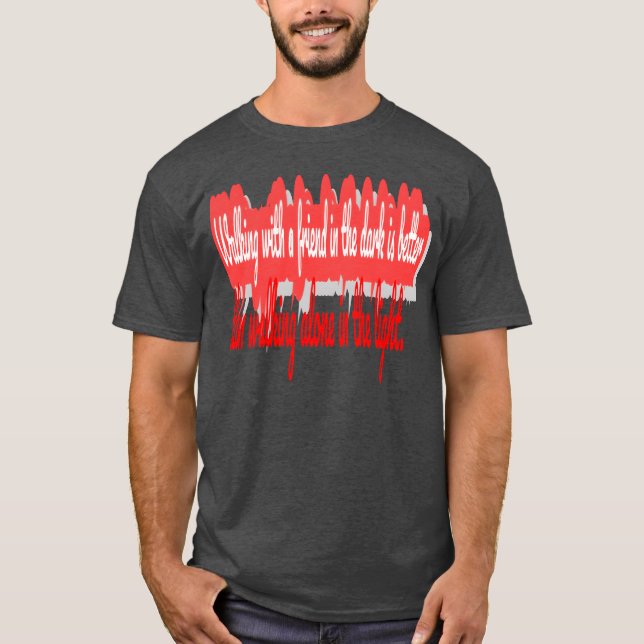 Gå med en vängåva t shirt (Framsida)