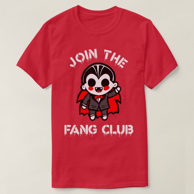 Gå med Fang-Klubben T Shirt (Design framsida)
