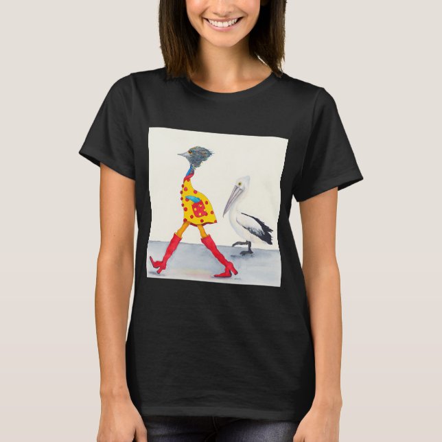 Gå med fisken t shirt (Framsida)