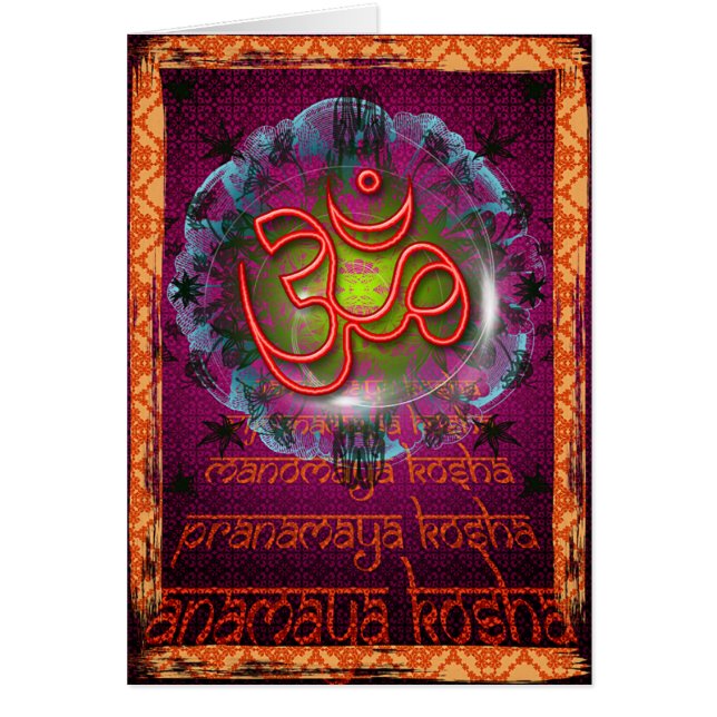 Gå med flödet hälsningskort (Framsidan)