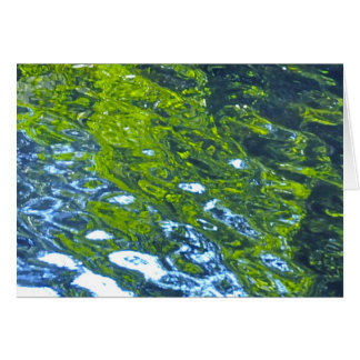 Gå med flödet! hälsningskort