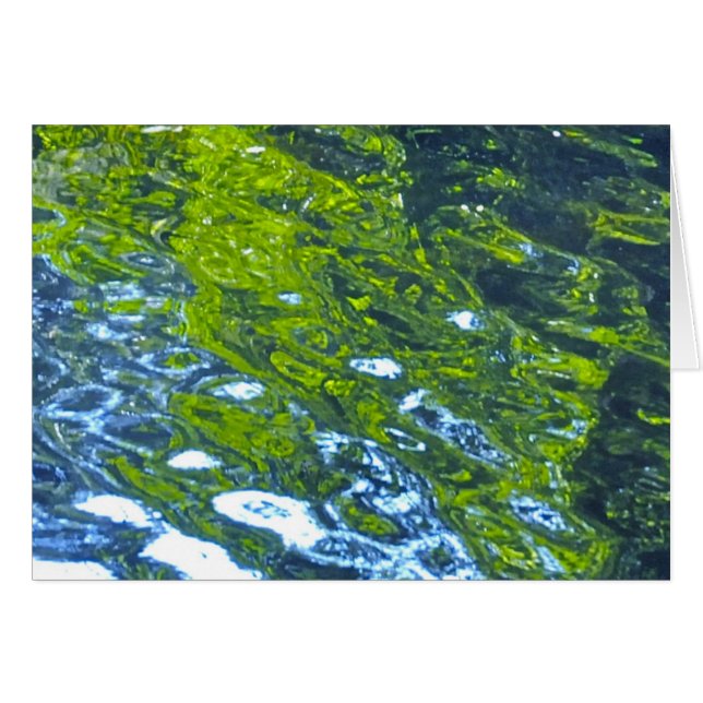 Gå med flödet! hälsningskort (Framsidan Horizontal)