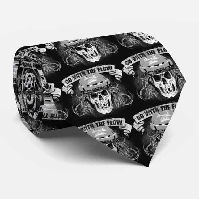 Gå med flödet (Hockeyhår) Bandana Slips (Rullad)