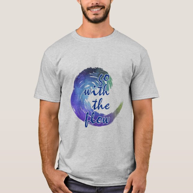 gå med flödet t shirt (Framsida)