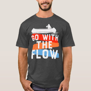 Gå med flödkanotsdesignen t shirt