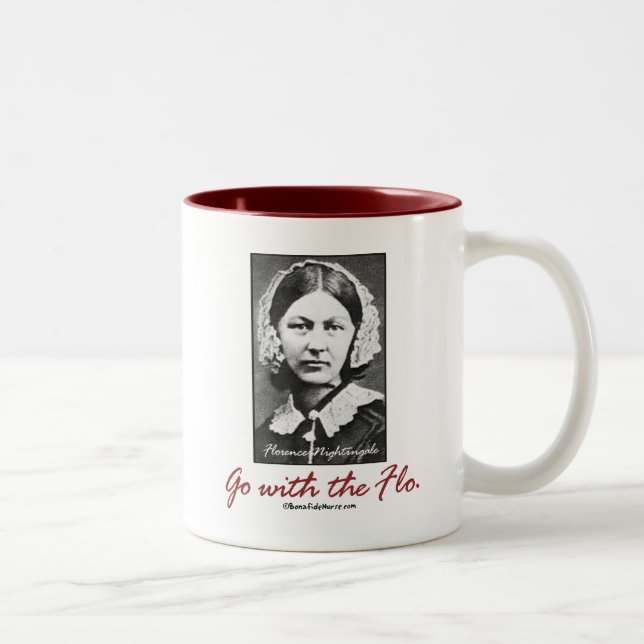 Gå med Florence Nightingale Två-Tonad Mugg (Höger)
