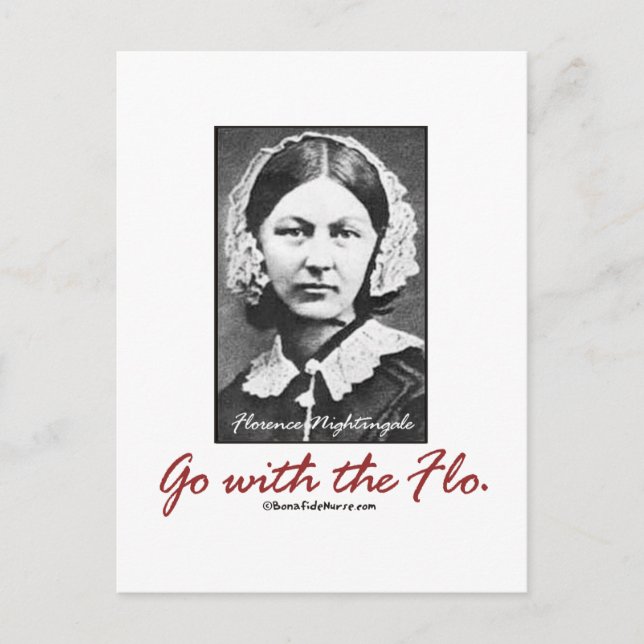 Gå med Florence Nightingale Vykort (Framsida)