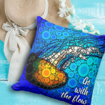 "Gå med Flow"-Roligten, Ocean Jellyfish Circle Art