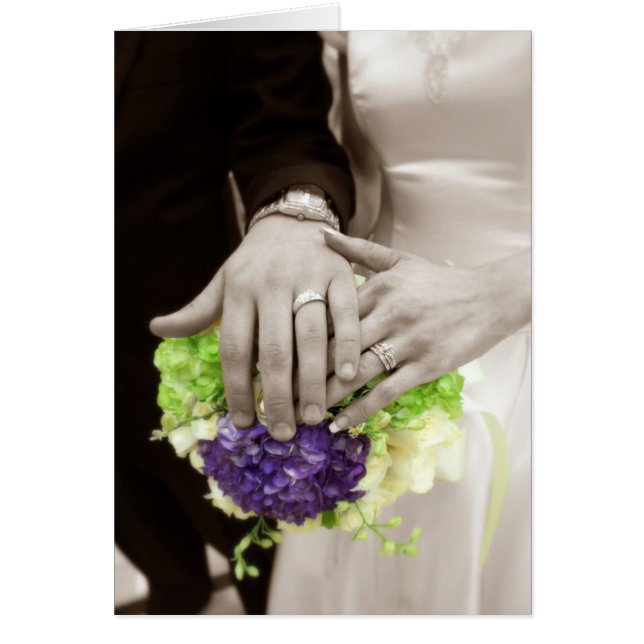 Gå med Händer-kort Hälsningskort (Framsidan)