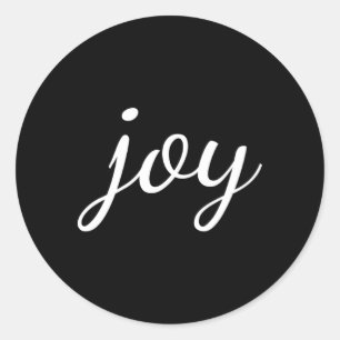 Gå med i Ord Joy Positive Messiting Upliiting and Runt Klistermärke