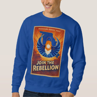 Gå med i Rebellion Missouri Rebel Star Bird Tröja Lång Ärmad Tröja