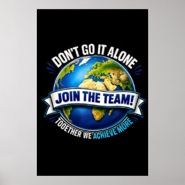 Gå med i teamet – Global samarbetsdesign Poster