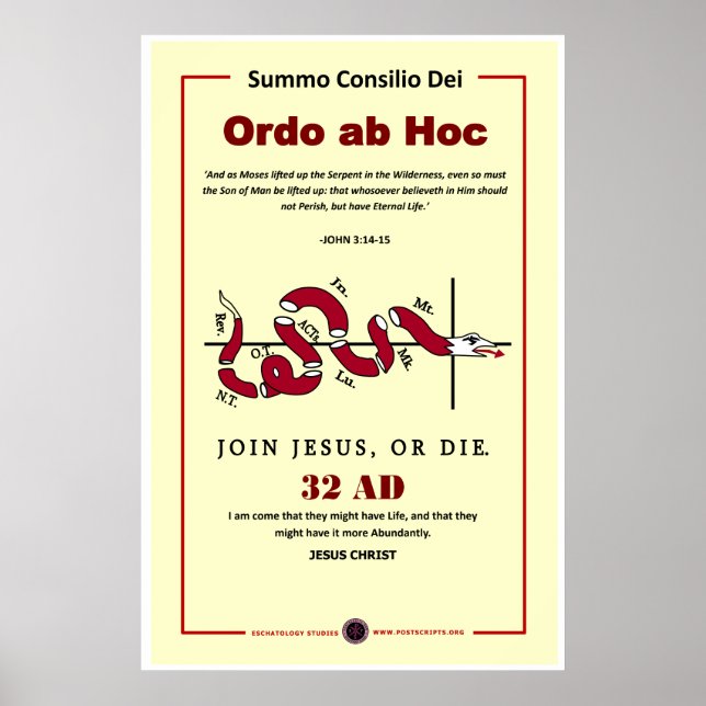 Gå med Jesus eller Die Poster (Framsidan)