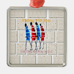 Gå med Jesus Hakuna Matata Inspired Beautifu Julgransprydnad Metall