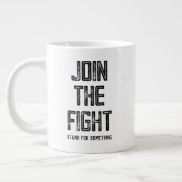 Gå med kampen jumbo mugg